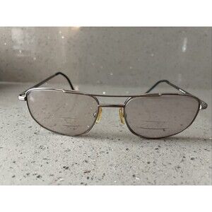 Silver Dollar Eyeglasses Frames ONLY #2 Scott 55-17-145mm Aviator Full Rim